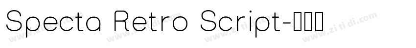Specta Retro Script字体转换